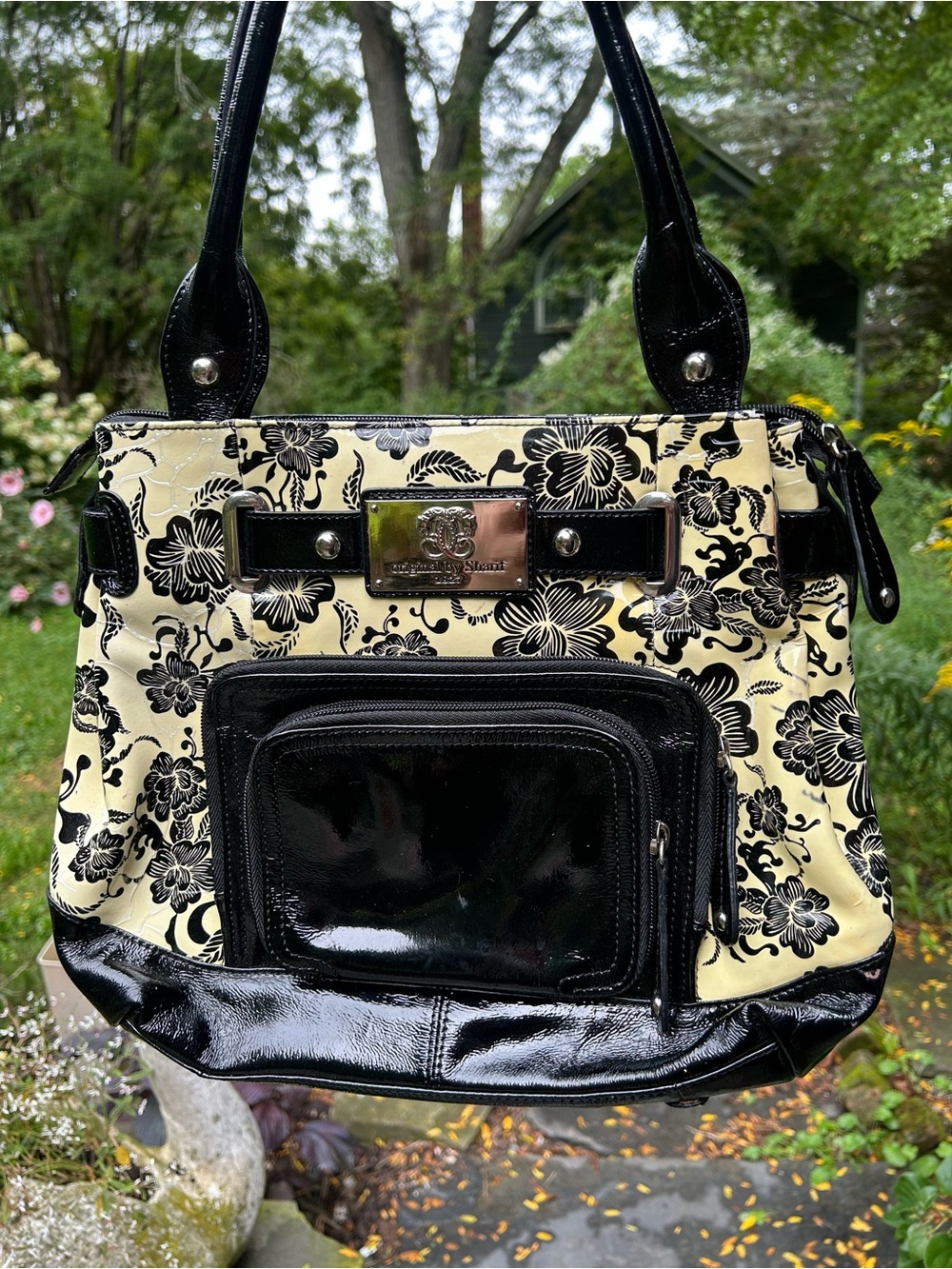Original by Sharif bag! Super cute crème floral!